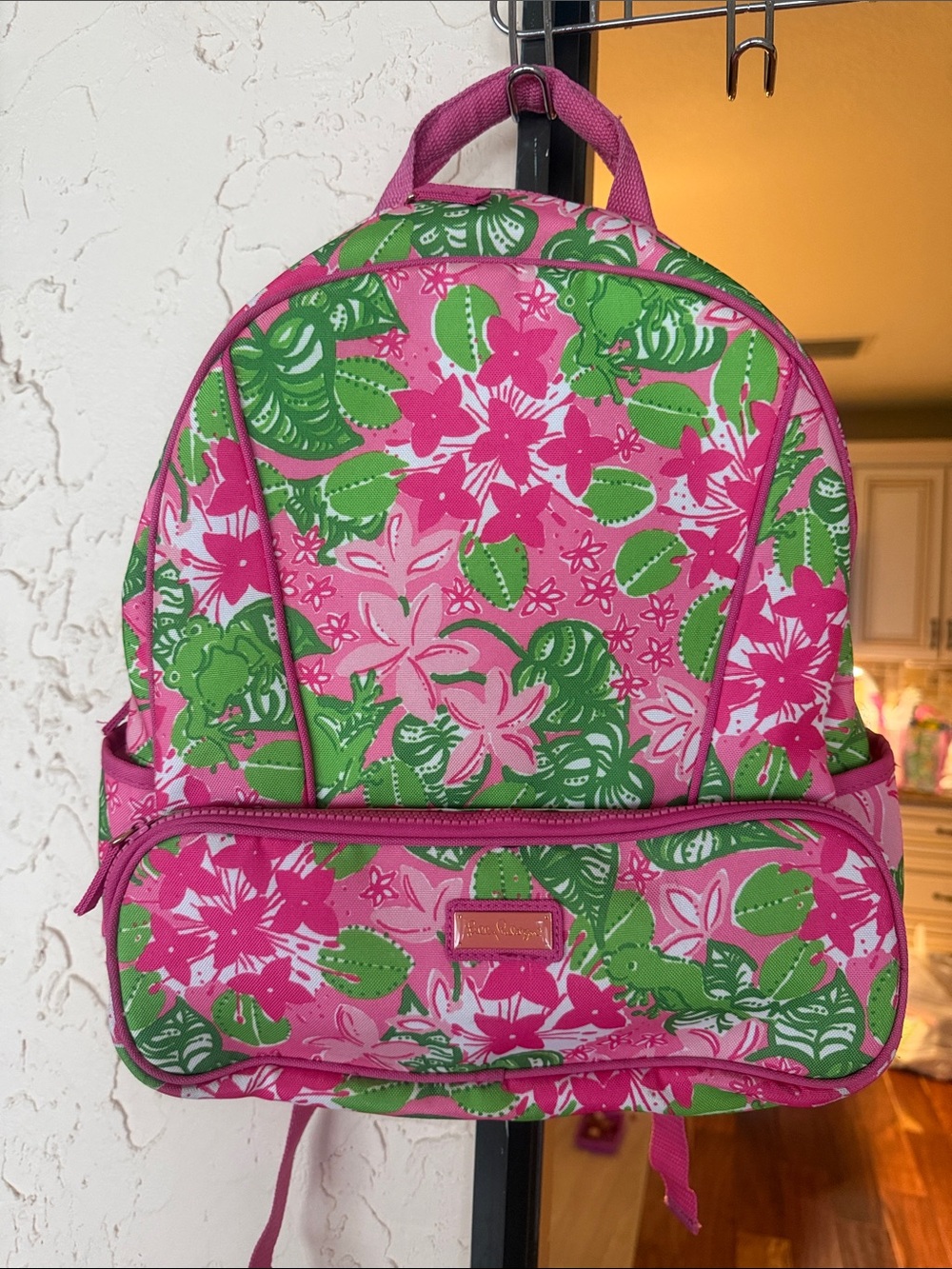 Lilly Pulitzer Pink & Green Floral Mini Backpack